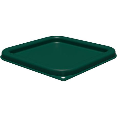 Squares Food Storage Container Lid, 7.31 X 7.31 X 0.63, Forest Green, Plastic