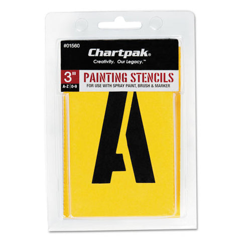 Painting Stencil Set, A-z Set-0-9, Manila, 35-set