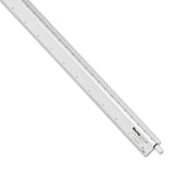 Adjustable Triangular Scale Aluminum Architects Ruler, 12", Silver