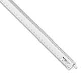 Adjustable Triangular Scale Aluminum Engineers Ruler, 12", Silver