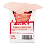 Quix Plus Cleaning And Sanitizing Towels, 13 1-2 X 20, Pink, 72-carton