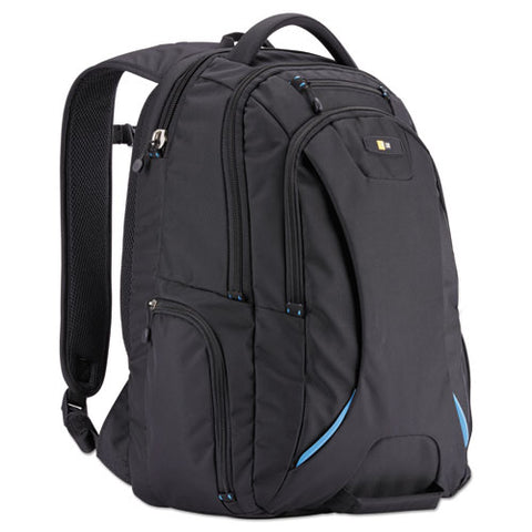 15.6" Checkpoint Friendly Backpack, 2.76" X 13.39" X 19.69", Polyester, Black
