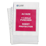 Standard Weight Poly Sheet Protectors, Clear, 2", 11 3-4 X 8 1-4, 50-bx