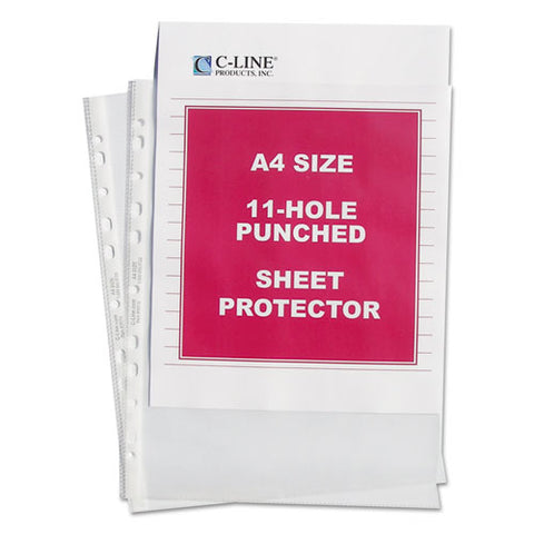Standard Weight Poly Sheet Protectors, Clear, 2", 11 3-4 X 8 1-4, 50-bx