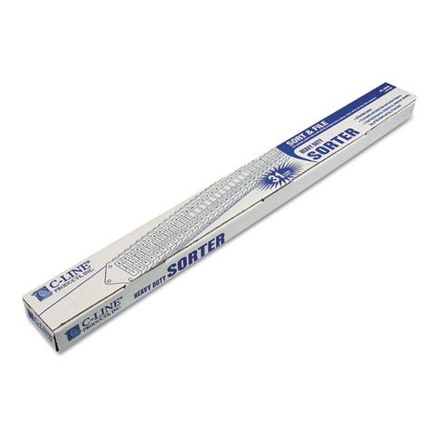 Heavy-duty Indexed Sorter, 31 Dividers, Alpha-numeric-months-dates-days, Letter-size, Blue Frame