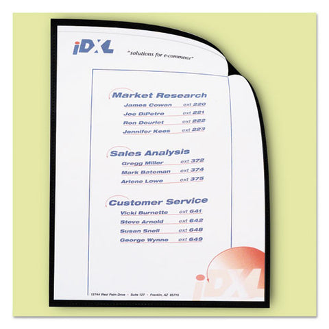 Magnetic Cubicle Keepers Display Holders, 9 13-64 X 11 11-16, Clear, 25-pack