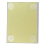 Cubicle Keepers Hook And Loop-backed Display, 9 13-64 X 11 13-32, Clear, 25-pack