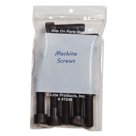 Write-on Poly Bags, 2 Mil, 4" X 6", Clear, 1,000-carton