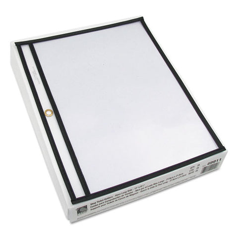 Shop Ticket Holders, Stitched, Sides Clear, 50 Sheets, 11 X 8 1-2, 25-box