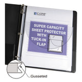 Super Capacity Sheet Protectors With Tuck-in Flap, 200", Letter Size, 10-pack