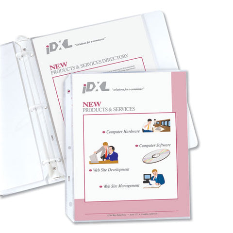 Heavyweight Polypropylene Sheet Protectors, Clear, 2", 11 X 8 1-2, 100-box