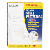 Standard Weight Polypropylene Sheet Protectors, Clear, 2", 11 X 8 1-2, 50-bx