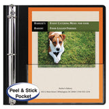 Peel And Stick Add-on Filing Pockets, 25", 11 X 8 1-2, 10-pack