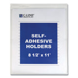 Self-adhesive Shop Ticket Holders, Super Heavy, 15 Sheets, 8 1-2 X 11, 50-box