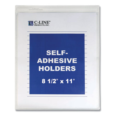 Self-adhesive Shop Ticket Holders, Super Heavy, 15 Sheets, 8 1-2 X 11, 50-box