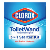 Toilet Wand Disposable Toilet Cleaning Kit: Handle, Caddy And Refills, 6-carton
