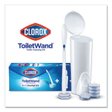 Toilet Wand Disposable Toilet Cleaning Kit: Handle, Caddy And Refills, 6-carton