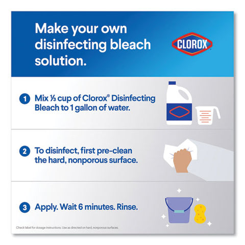 Regular Bleach With Cloromax Technology, 43 Oz Bottle, 6-carton