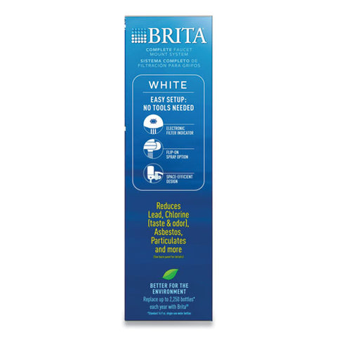On Tap Faucet Water Filter System, White, 4-carton