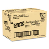 Forceflexplus Odorshield Tall Kitchen Drawstring Trash Bags, 13 Gal, 0.9 Mil, 24" X 28", White, 204-carton