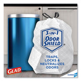 Tall Kitchen Drawstring Trash Bags, 13 Gal, 0.72 Mil, 24" X 27.38", Gray, 100-box