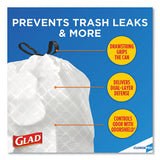 Tall Kitchen Drawstring Trash Bags, 13 Gal, 0.72 Mil, 24" X 27.38", Gray, 100-box