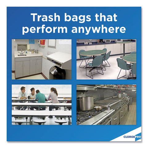 Tall Kitchen Drawstring Trash Bags, 13 Gal, 0.72 Mil, 24" X 27.38", Gray, 100-box