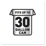 Drawstring Large Trash Bags, 30 Gal, 1.05 Mil, 30" X 33", Black, 15-box