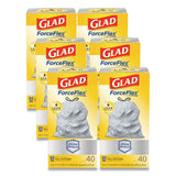 Tall Kitchen Drawstring Trash Bags, 13 Gal, 0.72 Mil, 23.75" X 24.88", White, 240-carton