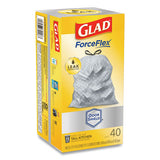 Tall Kitchen Drawstring Trash Bags, 13 Gal, 0.72 Mil, 23.75" X 24.88", White, 240-carton