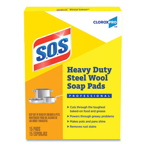 Steel Wool Soap Pad, 15 Pads-box, 12 Boxes-carton