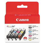 2946b004 (cli-221) Ink, Black-cyan-magenta-yellow, 4-pack