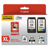 8278b005 (pg-245xl-cl-246xl) Ink And Paper Combo Pack, Black-tri-color