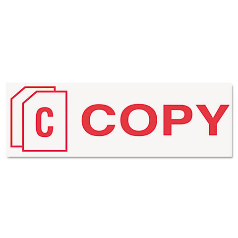Pre-inked Shutter Stamp, Red, Copy, 1 5-8 X 1-2