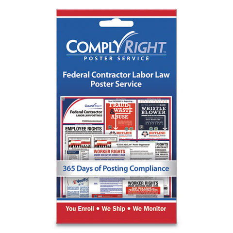 Labor Law Poster Service, "federal Contractor Labor Law", 4w X 7h
