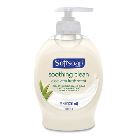Liquid Hand Soap Pump With Aloe, Clean Fresh 7.5 Oz Bottle