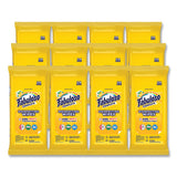 Multi Purpose Wipes, Lemon, 7 X 7, 24-pack, 12 Packs-carton