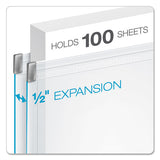 Expanding Zipper Binder Pockets, 11 X 8 1-2, Clear, 3-pack