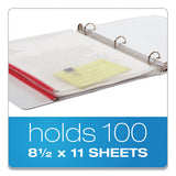 Expanding Zipper Binder Pocket, 11 X 8.5, Assorted Colors, 5-pack
