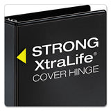 Performer Clearvue Slant-d Ring Binder, 3 Rings, 3" Capacity, 11 X 8.5, Black
