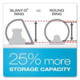 Clearvue Slant-d Ring Binder, 3 Rings, 3" Capacity, 11 X 17, White