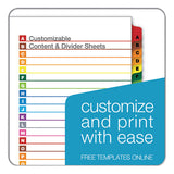 Onestep Printable Table Of Contents And Dividers, 26-tab, A To Z, 11 X 8.5, White, 1 Set