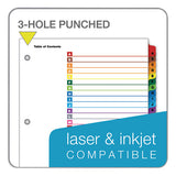 Onestep Printable Table Of Contents And Dividers, 26-tab, A To Z, 11 X 8.5, White, 1 Set