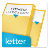 Poly Ring Binder Pockets, 11 X 8 1-2, Assorted Colors, 5-pack