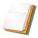 Poly Ring Binder Pockets, 11 X 8 1-2, Assorted Colors, 5-pack