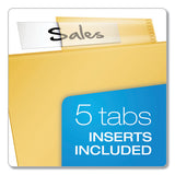 Poly Ring Binder Pockets, 11 X 8 1-2, Letter, Assorted Colors, 5-pack