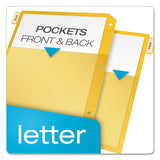 Poly Ring Binder Pockets, 11 X 8 1-2, Letter, Assorted Colors, 5-pack