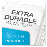 Poly Ring Binder Pockets, 11 X 8.5, Clear, 5-pack