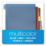 Poly Index Dividers, 5-tab, 11 X 8.5, Assorted, 4 Sets