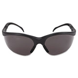 Klondike Safety Glasses, Matte Black Frame, Gray Lens, 12-box